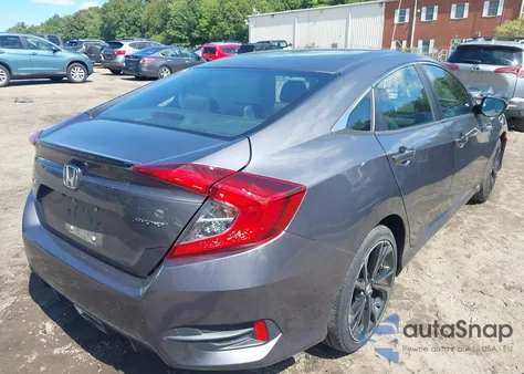 2020 Honda Civic Sport из США, поврежденный, VIN 2HGFC2F86LH524183